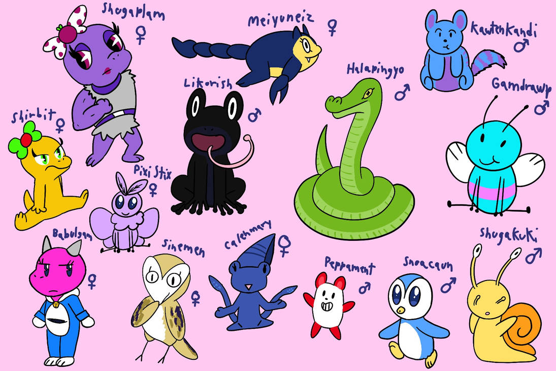 Digatial Fake Characters Fake Chikn Nuggit characters by AnmanmanGulpin on DeviantArt