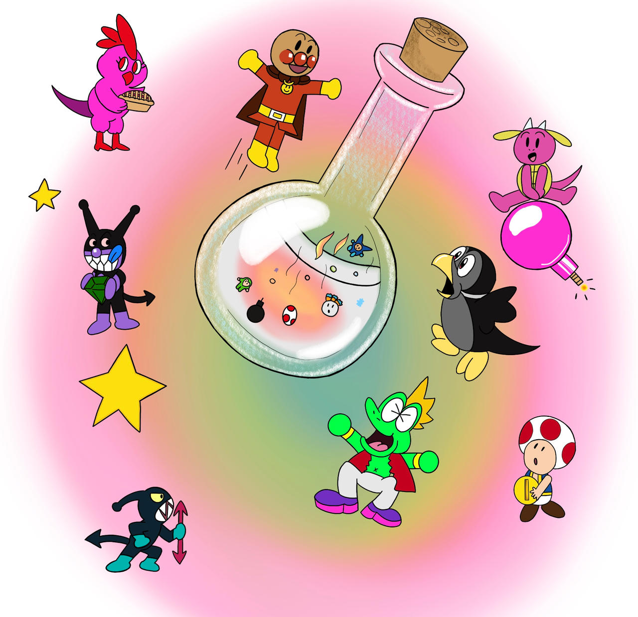 Warios Woods and Anpanman Potion