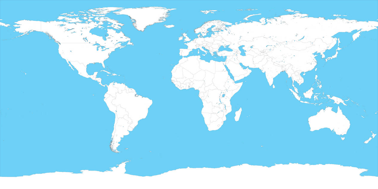 Huge Map Of The World No Rivers Borders By Mrownerandpwner On Deviantart