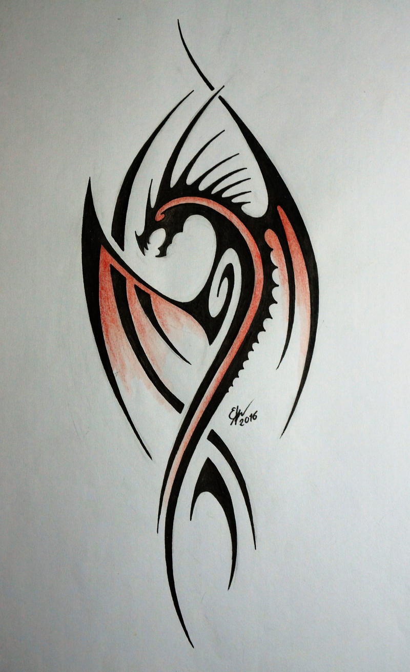 Tribal Dragon by Esmeekramer on DeviantArt