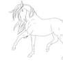 Horse Line art