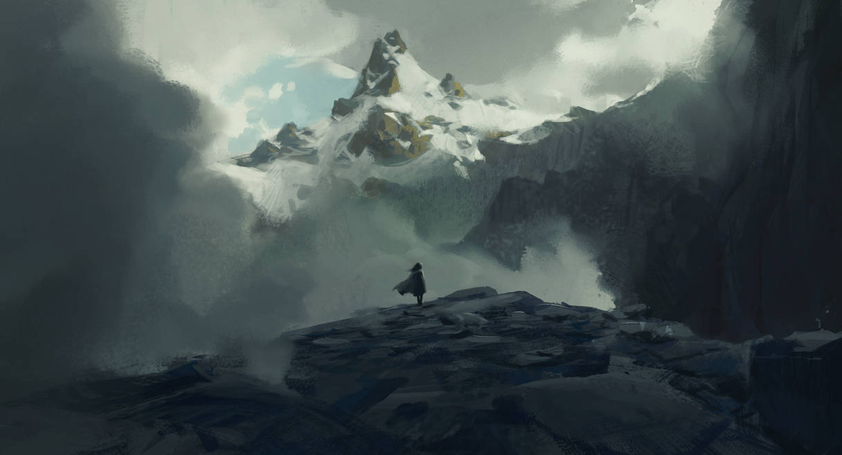 Some mountain again + Process video by JeremyPaillotin