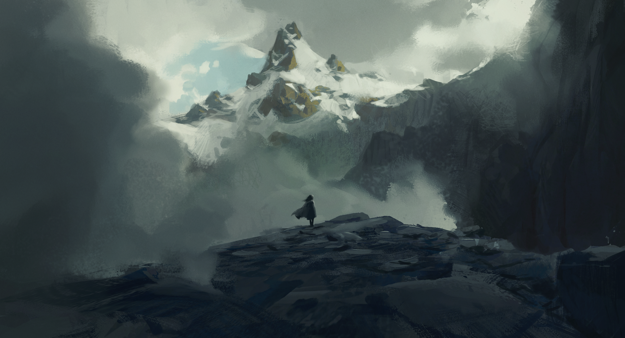 Some mountain again + Process video by JeremyPaillotin