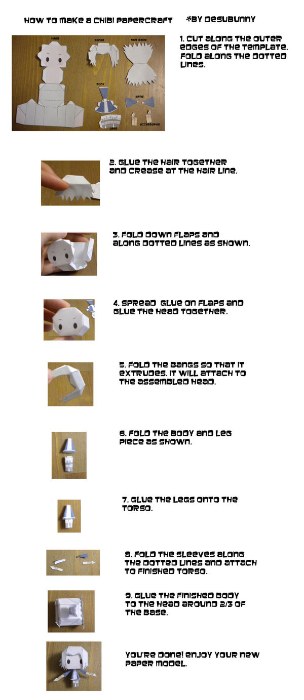 How to build Chibi Papercraft by tsunyandere