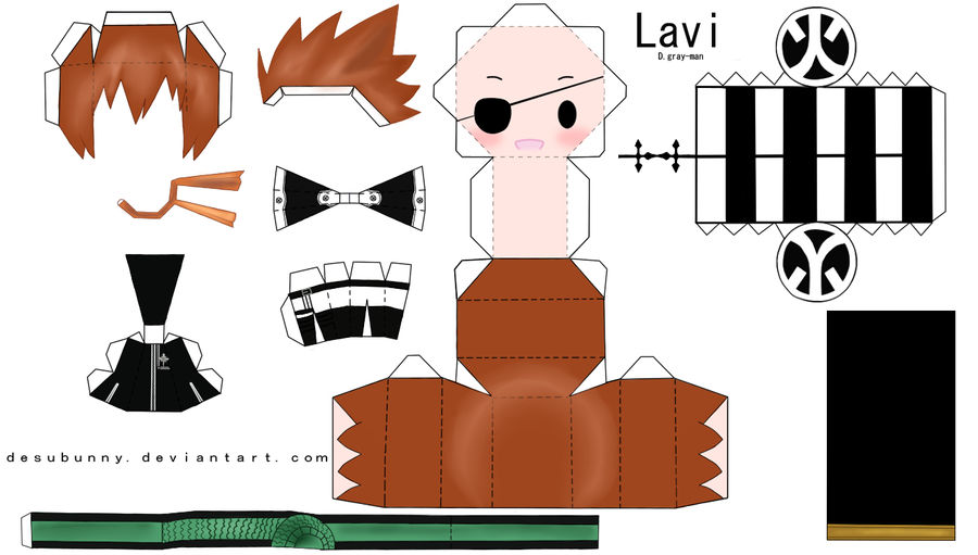 Chibi Lavi Papercraft by tsunyandere