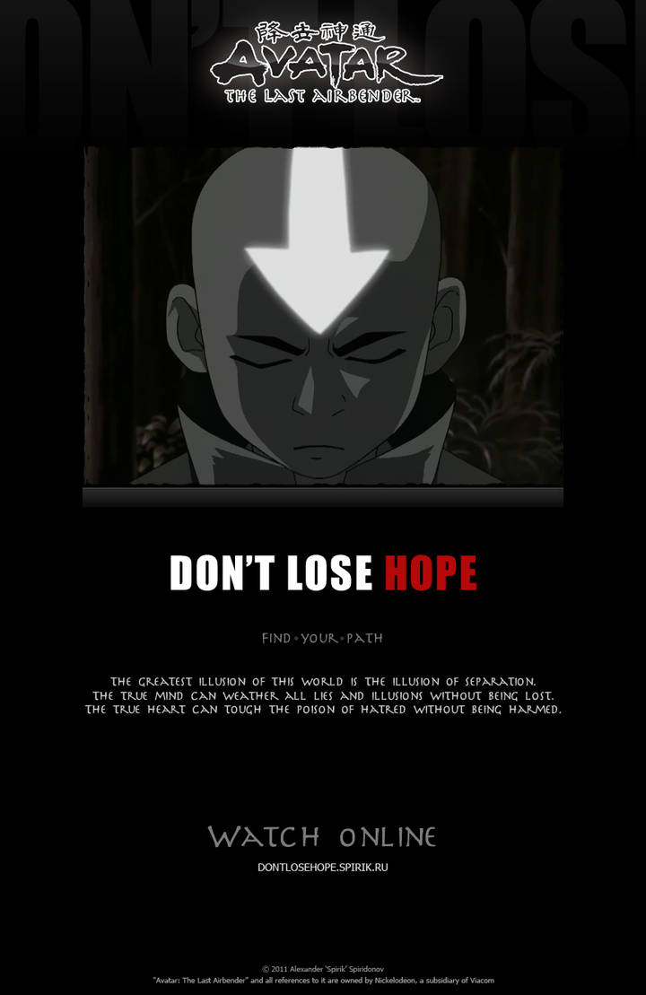 DON'T LOSE HOPE - ATLA-Clip by spirik