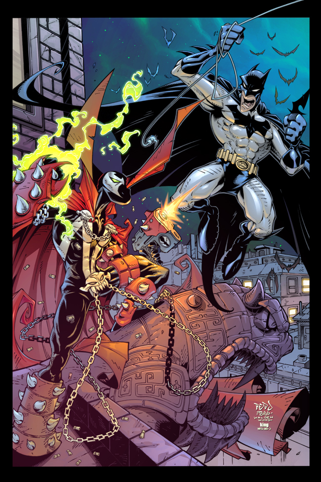 Spawn VS Batman :: COLOUR by Red-J on DeviantArt