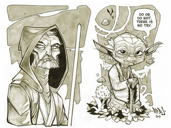 Yoda and Old Ben Kenobi