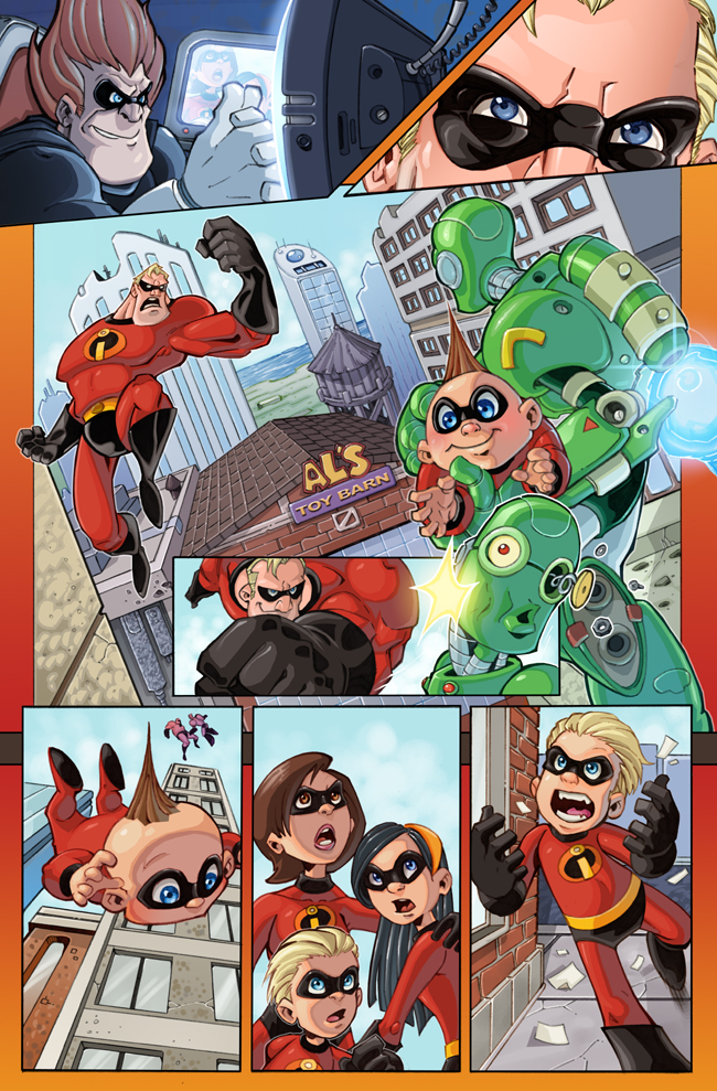 The Incredibles Sample Page By Red J On Deviantart