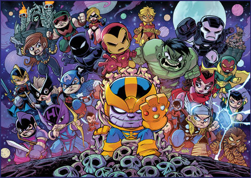 Chibi Avengers VS Thanos