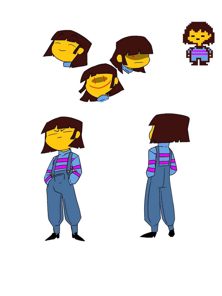 Editable Frisk Frisk Model sheet by SkeleArtStudios on DeviantArt