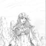 Red Sonja at the Sea Shore