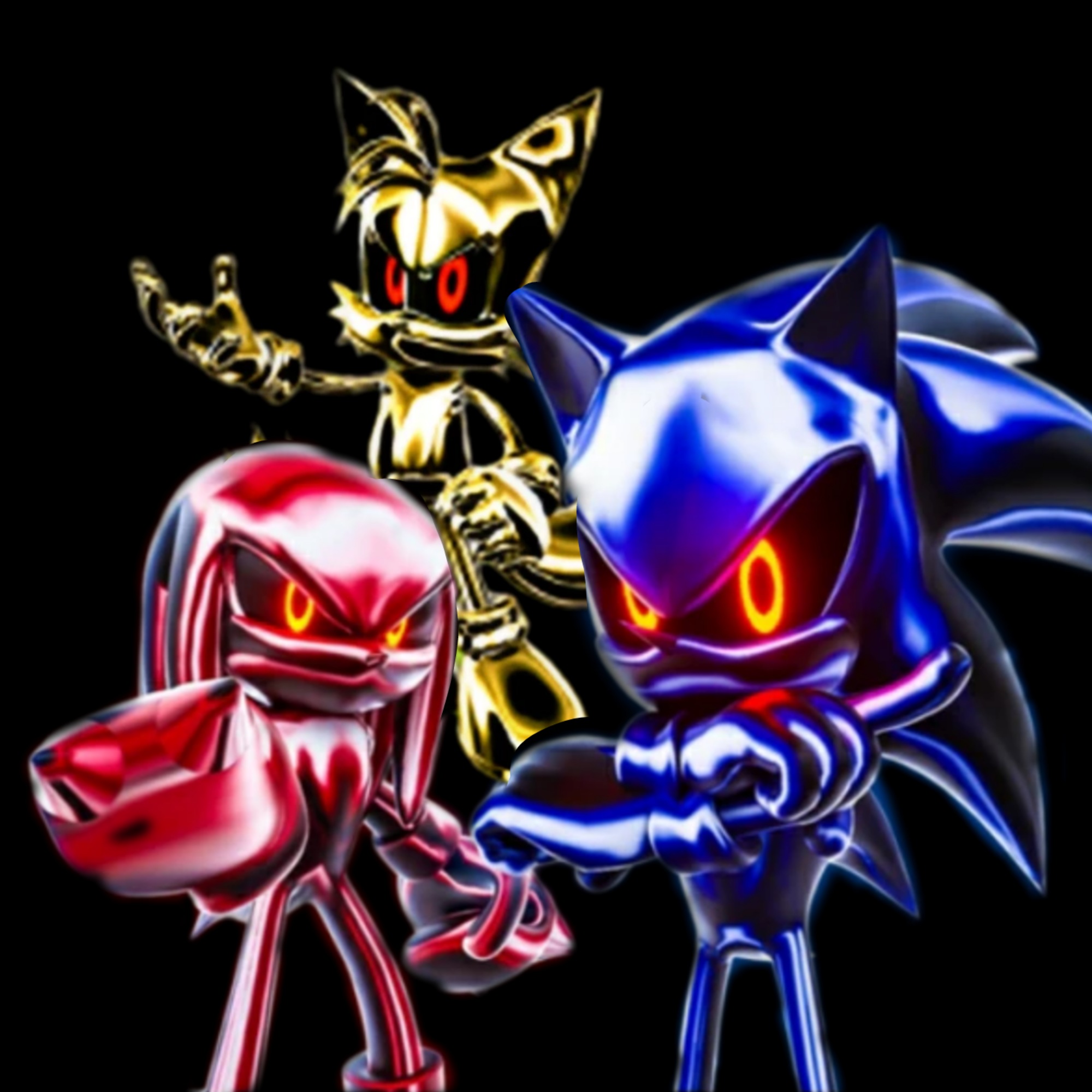 Fake metal sonic, fake metal knuckles, fake tails by nikoriko22 on ...