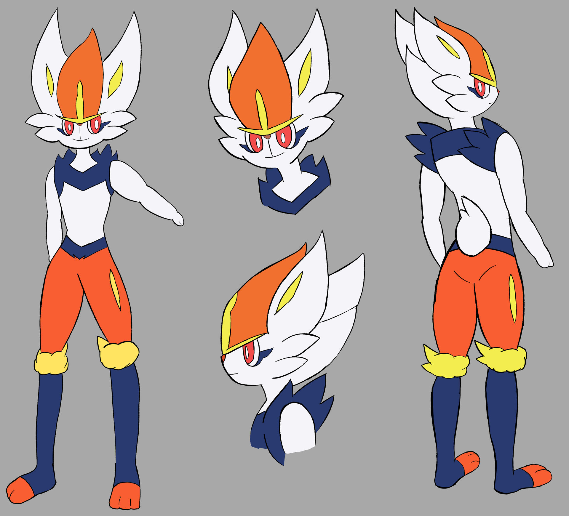 Cinderace Ref Cinderace by Tekuzu on DeviantArt