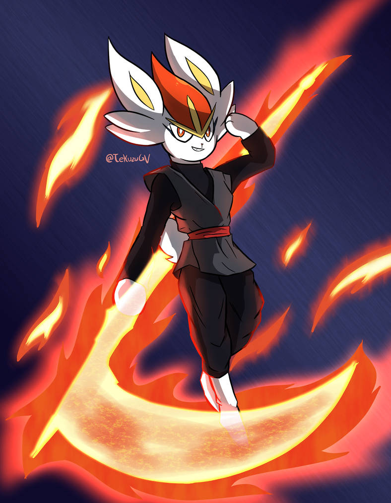 Cinderace Black by Tekuzu on DeviantArt