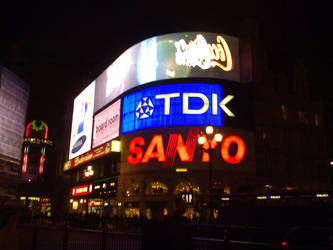 Piccadilly Circus At Night