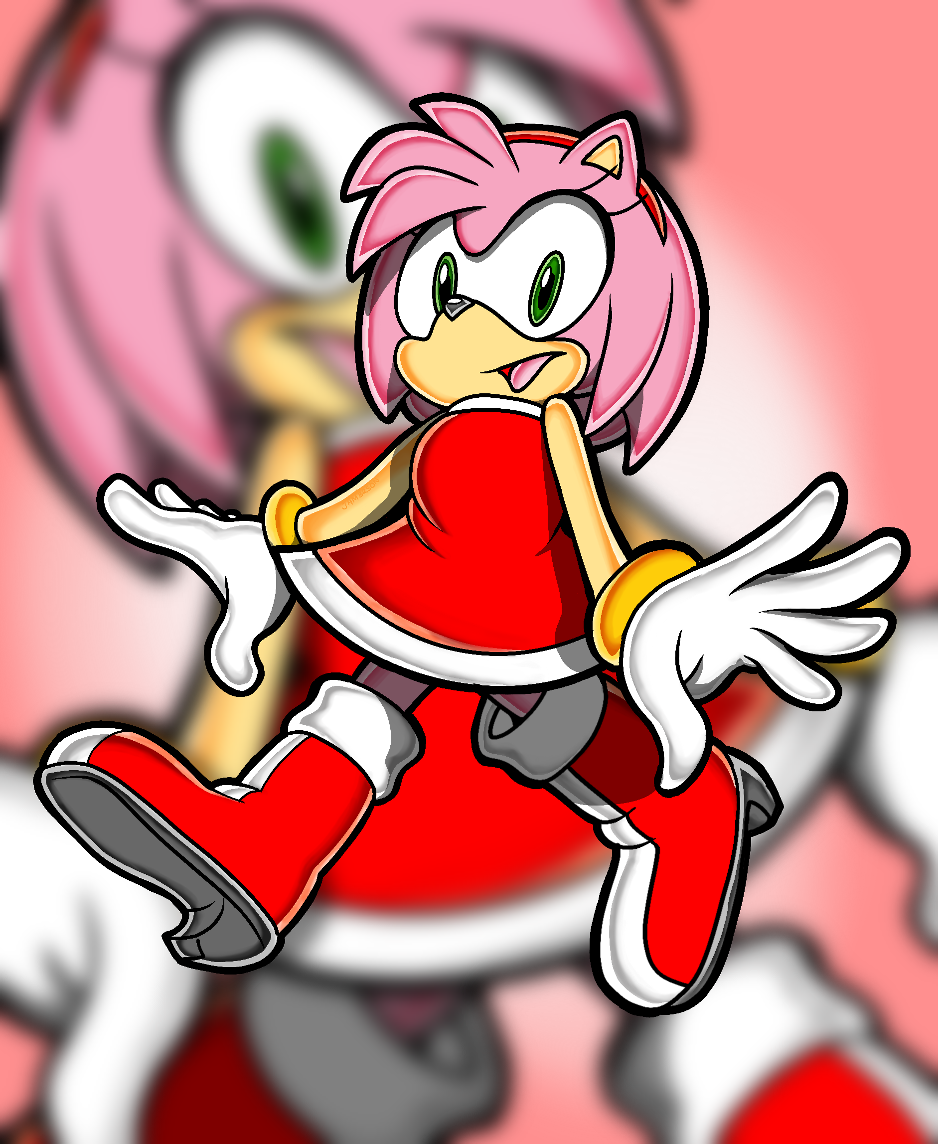 Amy Rose Fan Art Sonic The Hedgehog PNG, Clipart, Amy Rose, Area