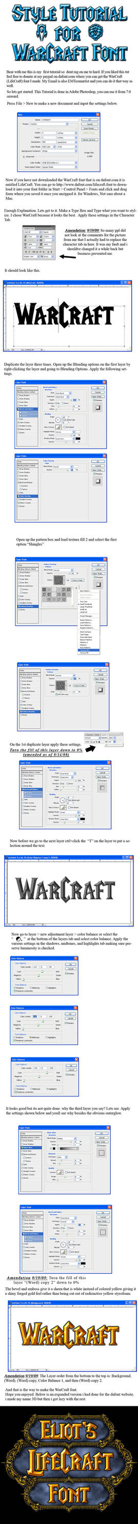Style Tut for WarCraft Font