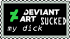 deviantART sucked my dick by lizardliker