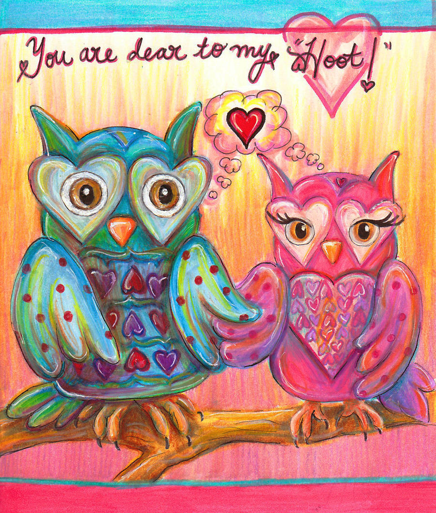 Owl Valentine's Card