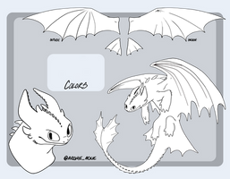 Night Fury Reference Sheet Transparent