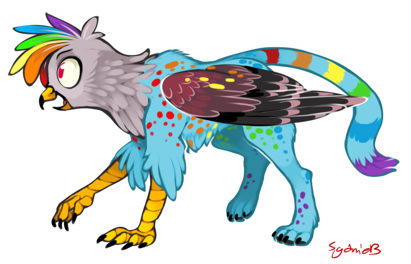 Griffon Rainbow Dash by 8-Xenon-8 on DeviantArt Griffon Rainbow Dash by 8-Xenon-8 on DeviantArt
