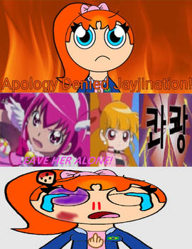 Cure Happy And Blossom Attacking Daentbitch
