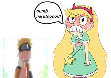 Star Butterfly Mad At Naruto