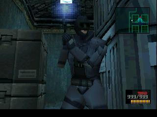 Solid Snake with a gun