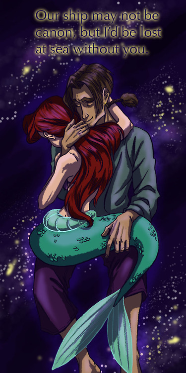 Ariel and Jim in space Valentine