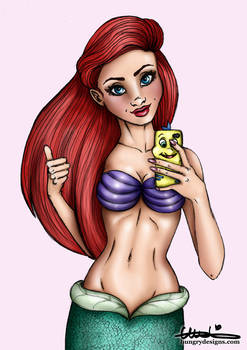 Selfie Ariel from The Little Mermaid