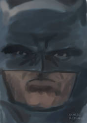 Batman Close Up by Michael-McDonnell