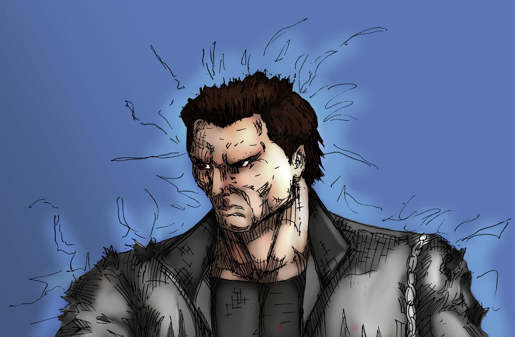 Terminator Hair Burnt and No Eyebrows by Michael-McDonnell on DeviantArt