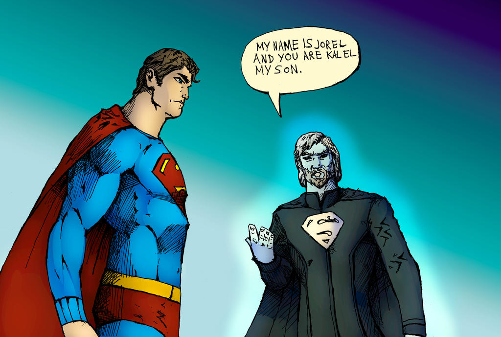 Superman Meets Jor El by Michael-McDonnell on DeviantArt