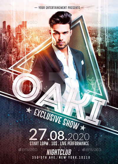 Dj Live Show | Psd Flyer Template