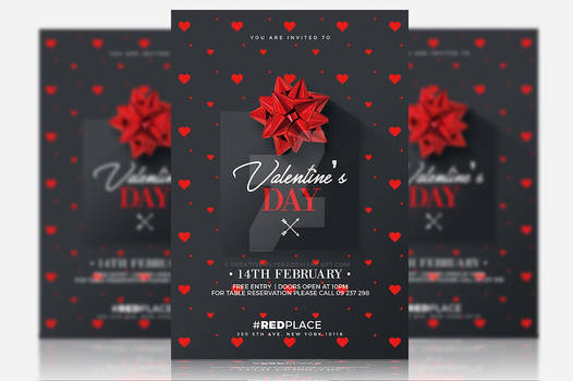 Valentine's Day - Psd Invitation