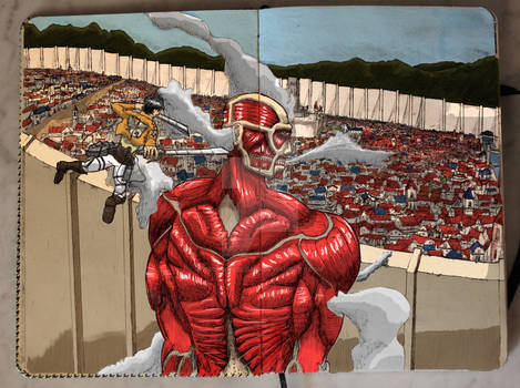 Attack on Titan - Colossal Titan - collored