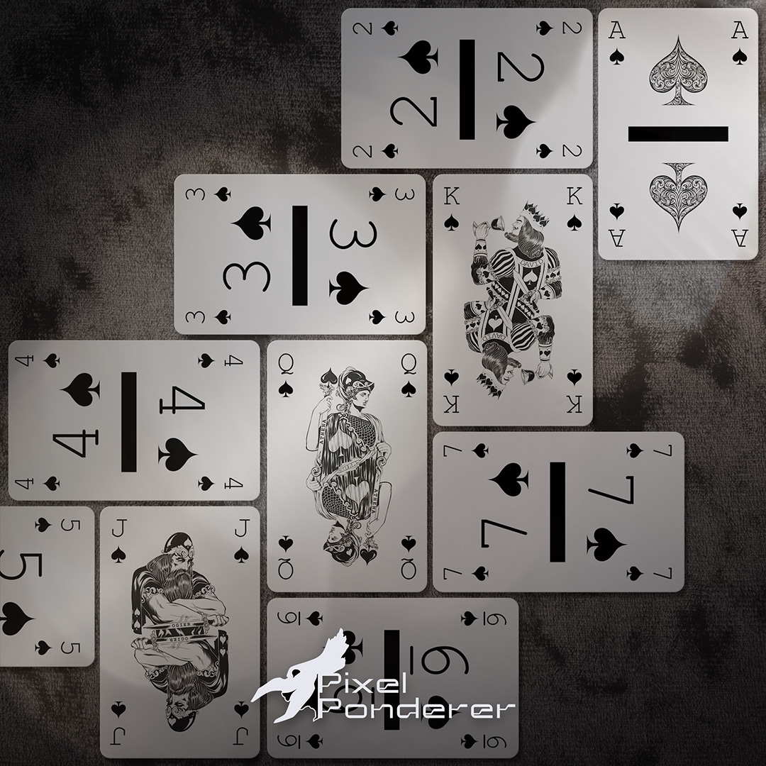 Optimal Deck - Suit of Spades
