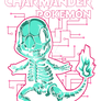Charmander X Ray Skeleton Style