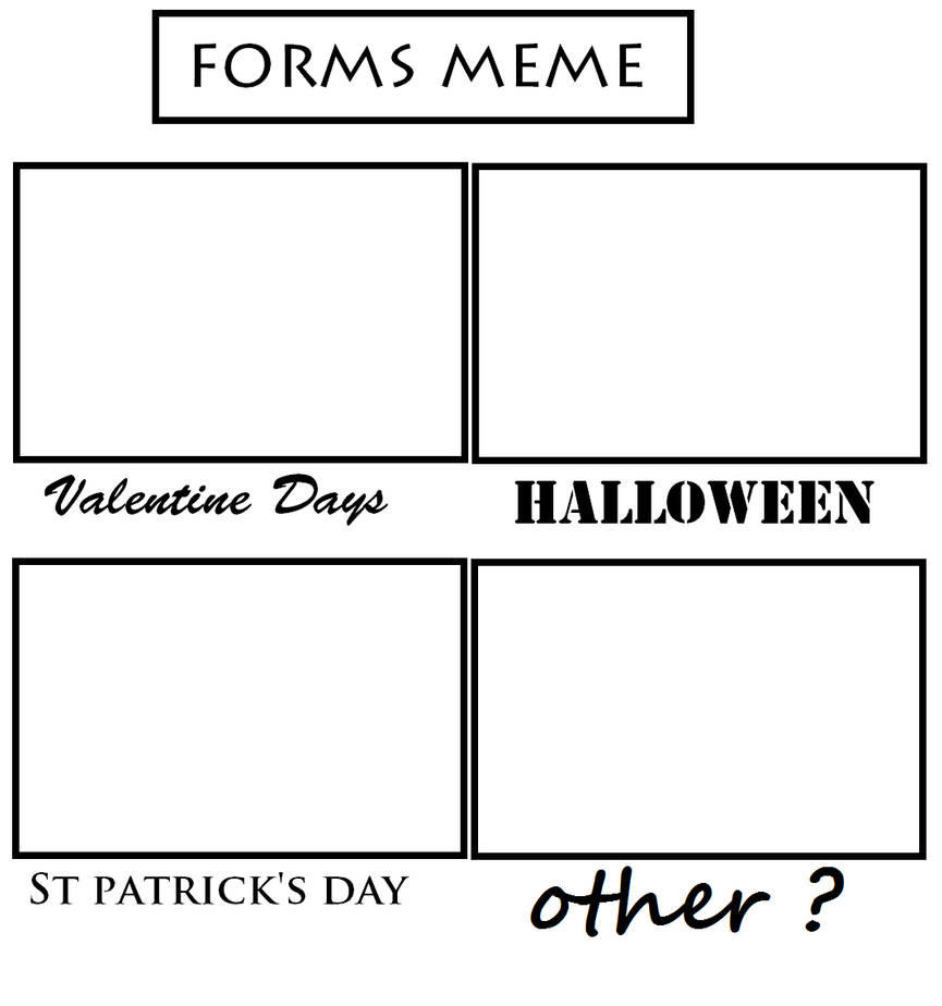 Simple Form Meme Forms Meme .:.:Blank:.:. by StupidUsagiSan on DeviantArt