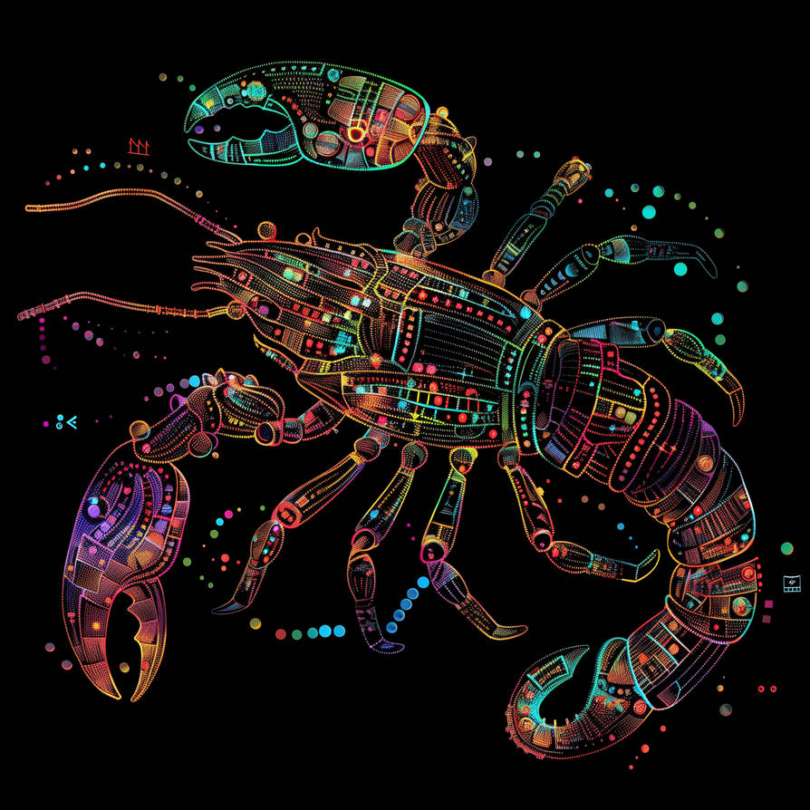 Scorpio Zodiac Sign - ASCII art style by Lynxette79 on DeviantArt