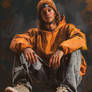 Lynxette79 A Portrait Of Skateboarder Gold Medal C