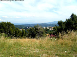 View from Entremont's ruins