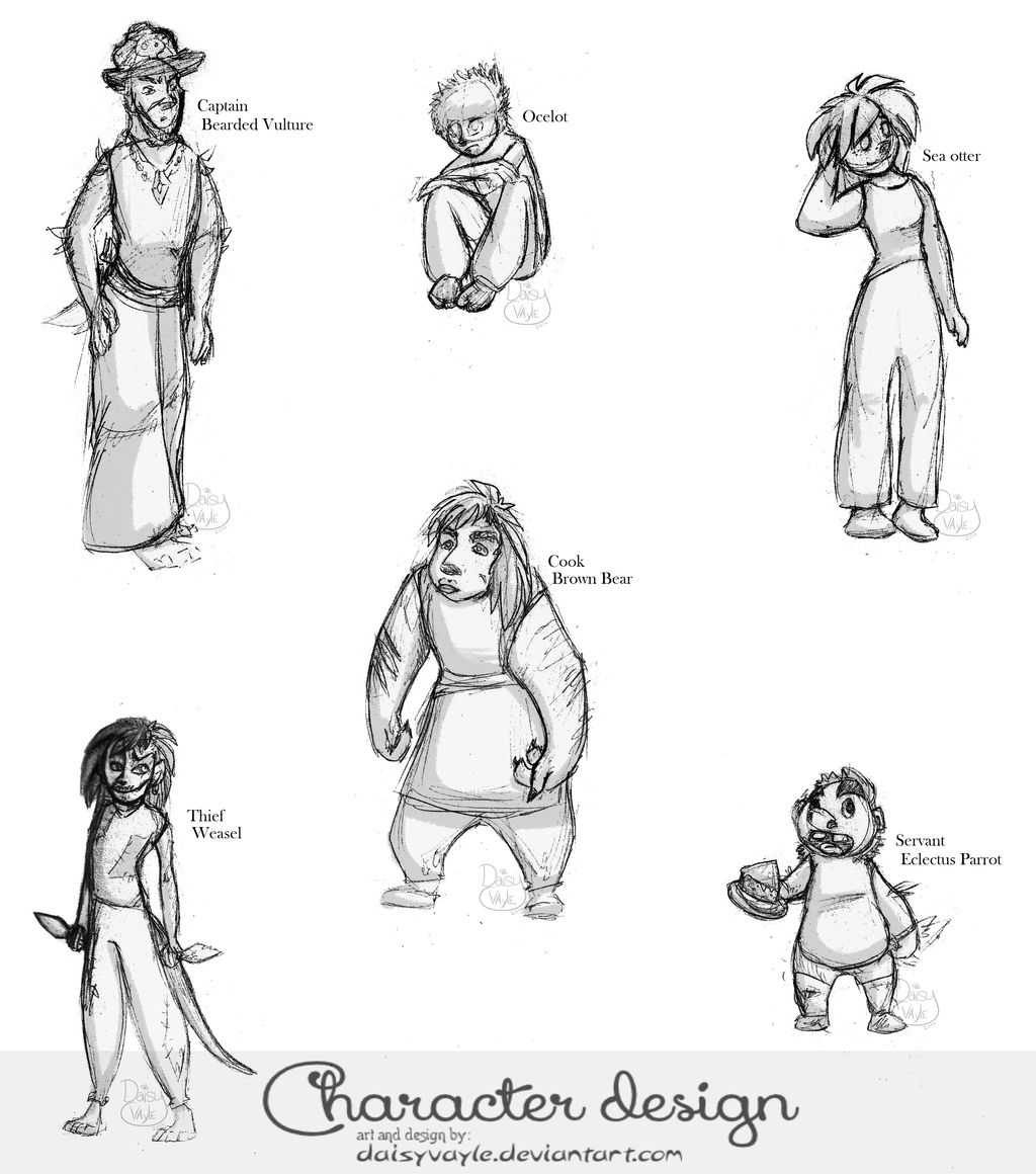 Shapeshifter Design Shapeshifter Pirate crew character designs by dozakeet on DeviantArt
