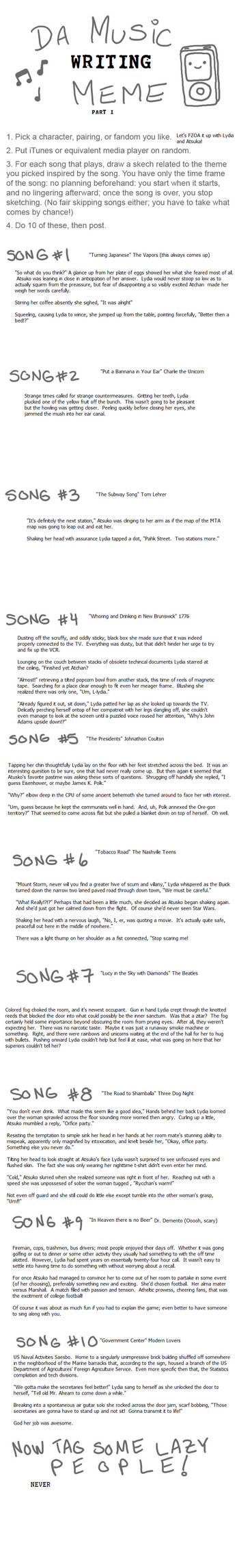 Music Story Meme No. 1