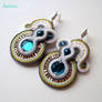 Earrings with soutache bis