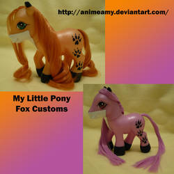 2 Fox Custom My Little Ponies