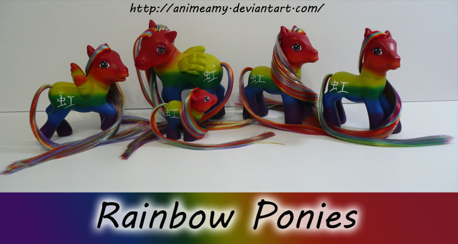 Lots of Rainbow Ponies :D