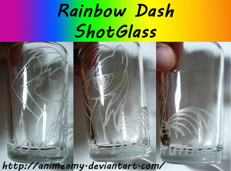 Rainbow Dash Shot Glass