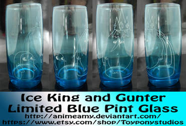 Ice King and Gunter Limited Blue Pint Glass